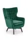 Fotel tapicerowany MARVEL VELVET zielony uszak I sklep meblowy MIRAT.