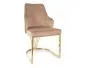 Krzesło tapicerowane ALURE VELVET beżowe I sklep meblowy MIRAT. styl GLAMOUR