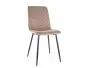 Krzesło tapicerowane DAREN VELVET ciemnobeżowe I sklep meblowy MIRAT. styl GLAMOUR