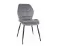 Krzesło JAKE VELVET szare I sklep meblowy MIRAT. styl GLAMOUR