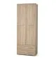 Regał zamykany LIMA REG-2 dąb sonoma z szufladami I sklep meblowy MIRAT. styl SKANDYNAWSKI kolekcja LIMA