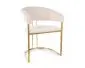 Krzesło tapicerowane TULIPE VELVET jasnobeżowe I sklep meblowy MIRAT. styl GLAMOUR