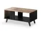 Stolik kawowy RANDOM LAW-1 dąb/czarny do salonu | MIRAT. styl LOFT kolekcja RANDOM