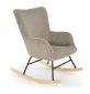 Fotel bujany BELMIRO szary z podłokietnikami I sklep meblowy MIRAT.