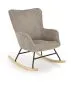 Fotel bujany BELMIRO szary z podłokietnikami I sklep meblowy MIRAT.