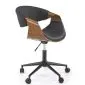 Fotel biurowy BILBO czarny/orzech ze sklejki I sklep meblowy MIRAT.