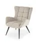 Fotel tapicerowany BYRON beżowy uszak I sklep meblowy MIRAT.