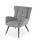 Fotel tapicerowany BYRON szary do salonu I sklep meblowy MIRAT.
