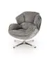 Fotel tapicerowany GUIDO szary obrotowy 360° I sklep meblowy MIRAT.