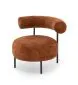 Fotel HAZARD cynamonowy niski I sklep meblowy MIRAT.
