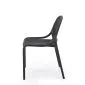 Krzesło K532 czarne z tworzywa PVC do ogrodu I sklep meblowy MIRAT.