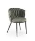 Krzesło tapicerowane K516 oliwkowe loftowe I sklep meblowy MIRAT. styl LOFT