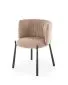Krzesło tapicerowane K531 VELVET beżowe na metalowych nogach I sklep meblowy MIRAT. styl LOFT