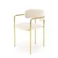 Krzesło tapicerowane K537 kremowe/złote w stylu glamour I sklep meblowy MIRAT. styl GLAMOUR