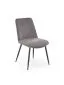 Krzesło tapicerowane K539 VELVET szare w stylu loftowym I sklep meblowy MIRAT.