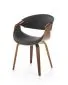 Krzesło K544 czarne/orzech ze sklejki I sklep meblowy MIRAT.