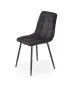 Krzesło tapicerowane K547 czarne na metalowych nogach I sklep meblowy MIRAT. styl LOFT