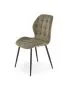 Krzesło tapicerowane K548 oliwkowe na metalowych nogach I sklep meblowy MIRAT. styl LOFT