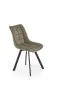 Krzesło tapicerowane K549 oliwkowe w stylu loftowym I sklep meblowy MIRAT. styl LOFT