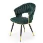 Krzesło tapicerowane K551 zielone/złote plecione I sklep meblowy MIRAT. styl GLAMOUR