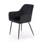 Krzesło tapicerowane K558 VELVET czarne do jadalni I sklep meblowy MIRAT.