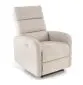 Komfortowy fotel rozkładany CARINIO jasny beżowy z masażem I sklep meblowy MIRAT.