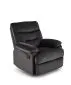 Fotel rozkładany DRAGER VELVET czarny z podnóżkiem I sklep meblowy MIRAT.