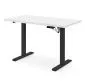 Elektryczne biurko B54 120x60cm białe/czarne z regulacją wysokości I sklep meblowy MIRAT.