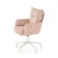 Fotel biurowy DUMBO różowy z podłokietnikami I sklep meblowy MIRAT.