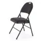 Krzesło tapicerowane K566 czarne składane eventowe I sklep meblowy MIRAT. styl LOFT
