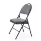 Krzesło tapicerowane K566 szare/czarne składane do kuchni I sklep meblowy MIRAT. styl LOFT