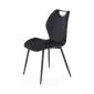 Krzesło tapicerowane K569 VELVET czarne pikowane I sklep meblowy MIRAT.