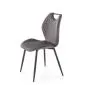 Krzesło tapicerowane K569 VELVET szare na metalowych nogach I sklep meblowy MIRAT.