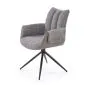 Krzesło tapicerowane K579 szare obracane loftowe I sklep meblowy MIRAT. styl LOFT