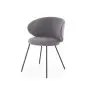 Krzesło tapicerowane K587 VELVET szare zaokrąglone I sklep meblowy MIRAT.