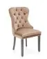 Krzesło tapicerowane MIYA VELVET beżowe w stylu klasycznym I sklep meblowy MIRAT. styl KLASYCZNY