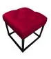 Pufa CHARLIE MG VELVET bordowa na metalowych nogach | MIRAT. w stylu GLAMOUR, LOFT kolekcja