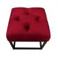 Pufa CHARLIE MG VELVET bordowa na metalowych nogach | MIRAT. w stylu GLAMOUR, LOFT kolekcja