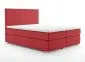Łóżko kontynentalne SALIMA 180 bordowe velvet z pojemnikiem i materacem | MIRAT. styl GLAMOUR
