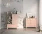 Komoda dziecięca MEVEL 04 różowa I sklep meblowy MIRAT. styl PASTELE kolekcja MEVEL