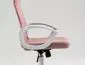 Fotel biurowy Q-026 różowy/biały dla nastolatki I sklep meblowy MIRAT.