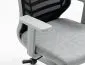 Fotel biurowy Q-320 szary z podłokietnikami stałymi I sklep meblowy MIRAT.