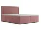 Łóżko kontynentalne NESS 180 różowe velvet z pojemnikiem do sypialni | MIRAT. w stylu GLAMOUR kolekcja