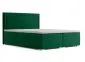 Łóżko kontynentalne NESS 140 zielone velvet z pojemnikiem do sypialni | MIRAT. w stylu GLAMOUR kolekcja