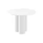 Stół okrągły RAVEO 100x100 biały połysk nowoczesny I sklep meblowy MIRAT.