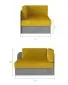Sofa rozkładana z funkcją spania ROSA szara polskiej produkcji | MIRAT.