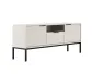 Szafka RTV stojąca AUSTIN 135 biała/czarna I sklep meblowy MIRAT. styl GLAMOUR kolekcja AUSTIN
