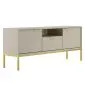 Szafka RTV AUSTIN 135 kaszmir/złota z cichym domykiem I sklep meblowy MIRAT. styl GLAMOUR kolekcja AUSTIN