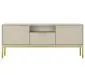Szafka RTV AUSTIN 135 kaszmir/złota z cichym domykiem I sklep meblowy MIRAT. styl GLAMOUR kolekcja AUSTIN