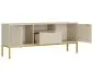 Szafka RTV AUSTIN 135 kaszmir/złota z cichym domykiem I sklep meblowy MIRAT. styl GLAMOUR kolekcja AUSTIN